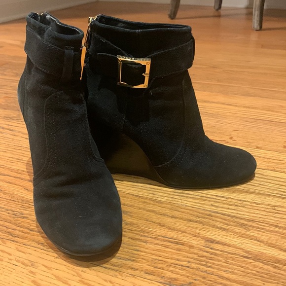 Tory Burch Shoes - Tory Burch Suede Wedge Booties